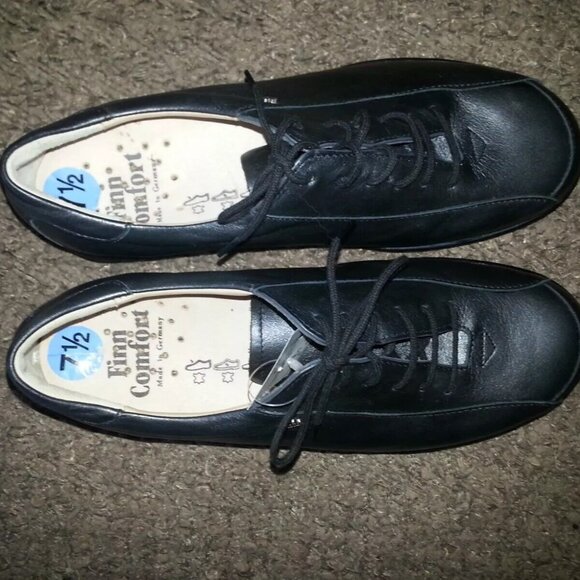 FINN COMFORT-Brisbane-Metallic Leather Oxfords-Lace-Up-Size 5UK-7.5US-NWOB - Picture 6 of 7